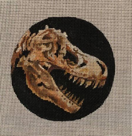 click here to view larger image of Dino Skull Black (hand painted canvases)