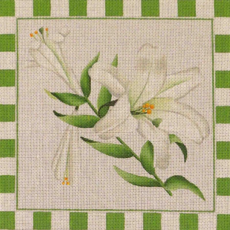 click here to view larger image of Easter Lily (hand painted canvases)