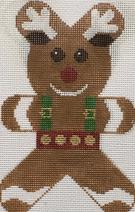 click here to view larger image of Gingerbread  Reindeer (hand painted canvases)