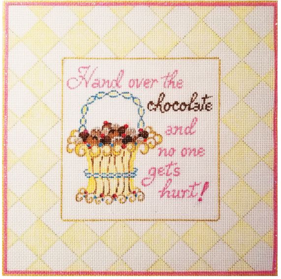 click here to view larger image of Hand Over the Chocolate  (hand painted canvases)