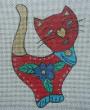 click here to view larger image of Cat Ornament   (hand painted canvases)
