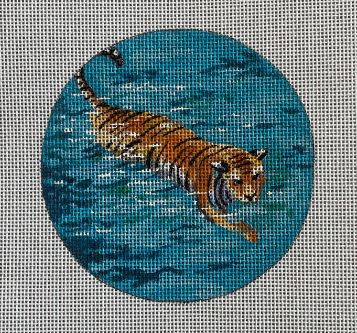 click here to view larger image of Wading Tiger (hand painted canvases)