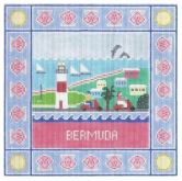 click here to view larger image of Bermuda Square (hand painted canvases)