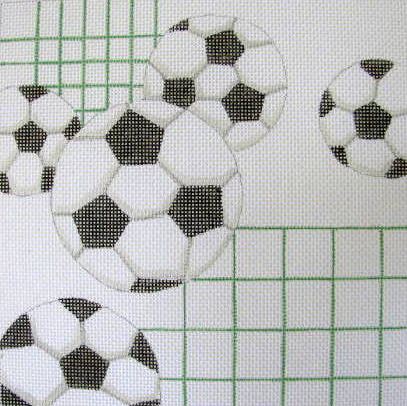 click here to view larger image of Soccer (hand painted canvases)