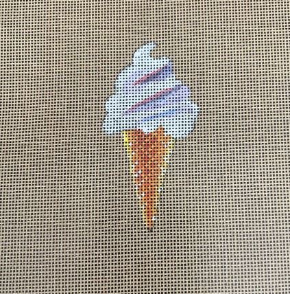 click here to view larger image of Ice Cream Cone (hand painted canvases)