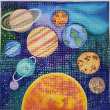 click here to view larger image of Solar System (hand painted canvases)
