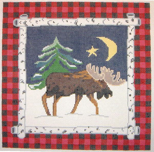 click here to view larger image of Good Night Moose! (hand painted canvases)