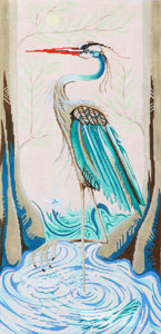click here to view larger image of Great Blue Heron (hand painted canvases)
