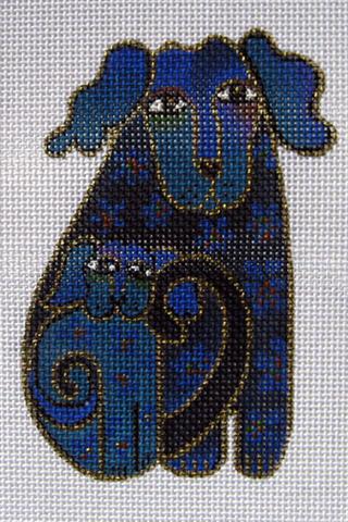 click here to view larger image of Blue Dogs (hand painted canvases)