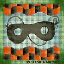 click here to view larger image of Mask - Halloween Square (hand painted canvases)