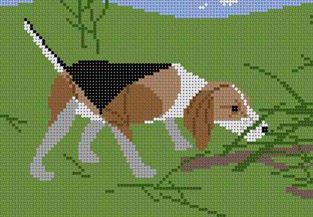 click here to view larger image of Beagle - 13M (hand painted canvases)