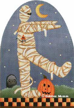click here to view larger image of Mr Mummy - Trick or Treat Series (hand painted canvases)