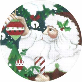 click here to view larger image of Classic Santa Face (hand painted canvases)