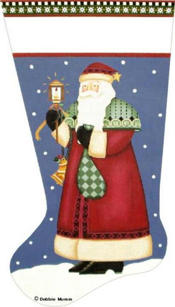click here to view larger image of Love Lights Santa Stocking (hand painted canvases)