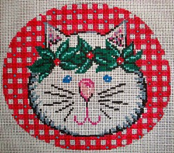 click here to view larger image of Kitty Ornament (hand painted canvases)