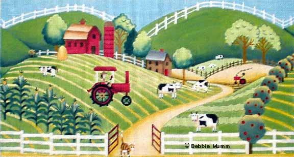 click here to view larger image of Hillside Farm (hand painted canvases)
