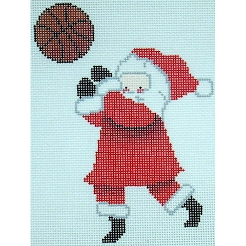 click here to view larger image of Basketball Santa (hand painted canvases)