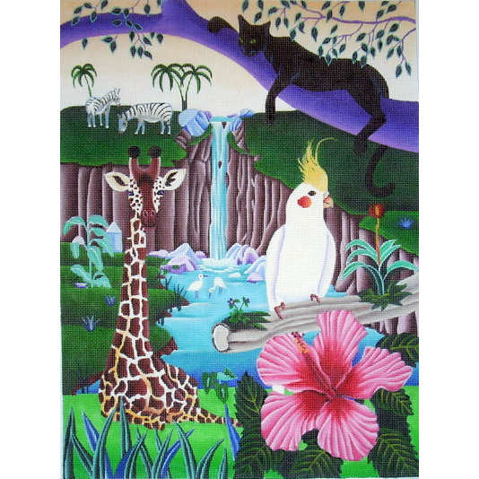 click here to view larger image of African Paradise (hand painted canvases)