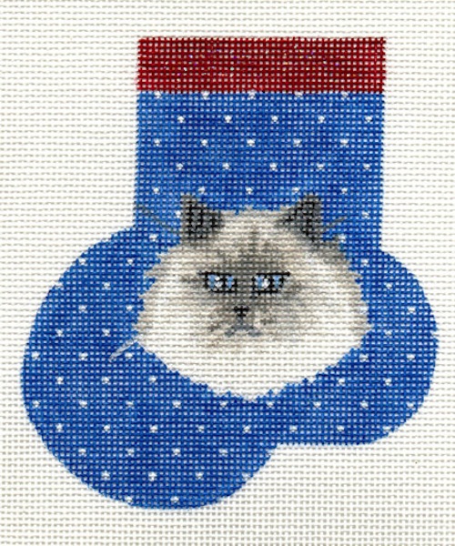 click here to view larger image of Birman Mini Sock (hand painted canvases)