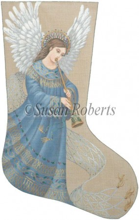 click here to view larger image of Flowing Angel 2 Stocking (hand painted canvases)