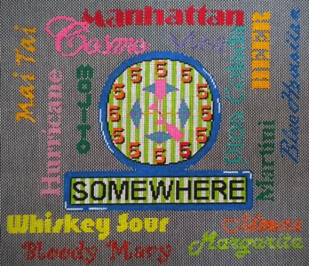 click here to view larger image of 5 O'Clock Somewhere (hand painted canvases)
