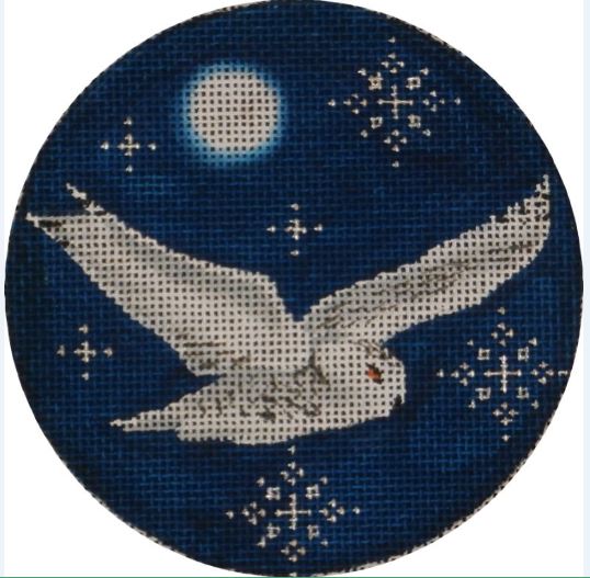 click here to view larger image of Arctic Owl Ornament (hand painted canvases)