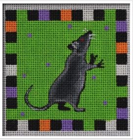 click here to view larger image of Rat Ornament (hand painted canvases)