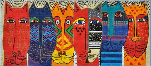 click here to view larger image of Wild Cats (hand painted canvases)
