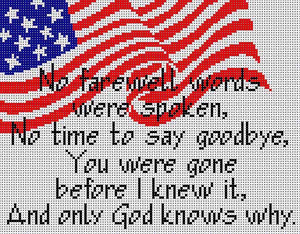 click here to view larger image of No Farewell Words (hand painted canvases)