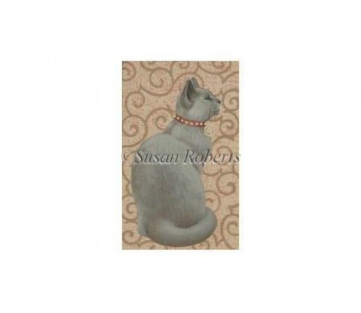 click here to view larger image of Grey Cat - 18ct (hand painted canvases)