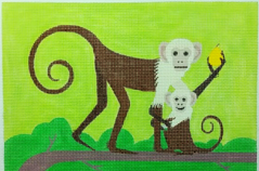 click here to view larger image of Monkey and Baby (hand painted canvases)