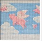 click here to view larger image of Flying Pigs - 13M (hand painted canvases)