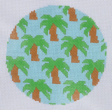 click here to view larger image of Palm Trees Ornament (hand painted canvases)
