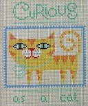 click here to view larger image of Curious As A Cat (hand painted canvases)