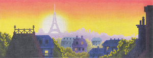 click here to view larger image of Rooftops of Paris (hand painted canvases)