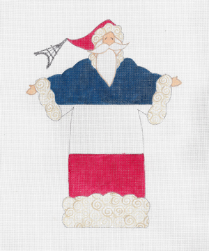 click here to view larger image of French Flag Santa, The (hand painted canvases)