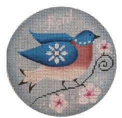 click here to view larger image of April Bird Ornament (hand painted canvases)