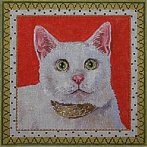 click here to view larger image of Elegant Cat (hand painted canvases)