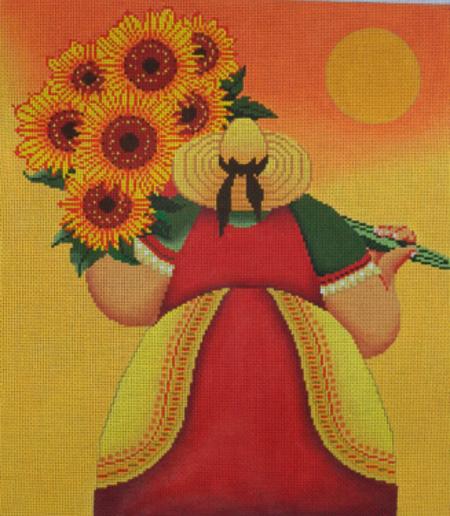 click here to view larger image of Sunflower Harvest (hand painted canvases)