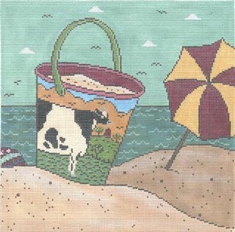 click here to view larger image of Bessie by the Sea (hand painted canvases)