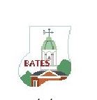 click here to view larger image of Bates College Maine Mini Sock (hand painted canvases)