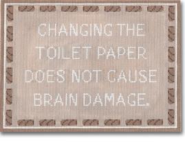 click here to view larger image of Changing The Toilet Paper (hand painted canvases)