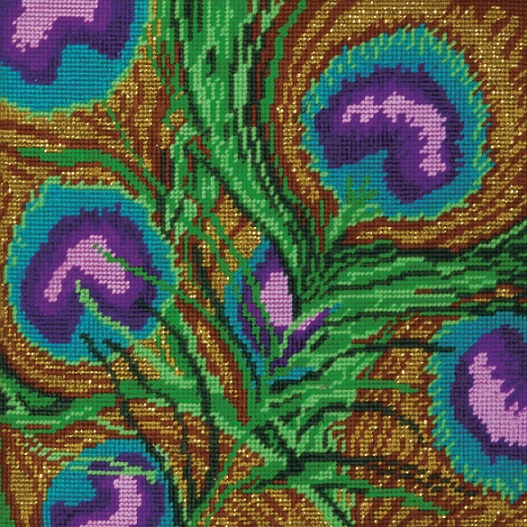 click here to view larger image of Peacock Needlepoint (needlepoint kits)