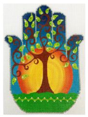 click here to view larger image of Tree of Life Hamsa (hand painted canvases)