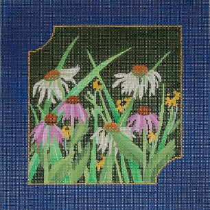 click here to view larger image of Echinacea And Black-Eyed Susans (hand painted canvases)