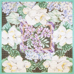 click here to view larger image of Wisterias/Hydrangeas/Gardenias (hand painted canvases)