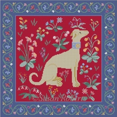 click here to view larger image of Cluny Dog (Red) (hand painted canvases)