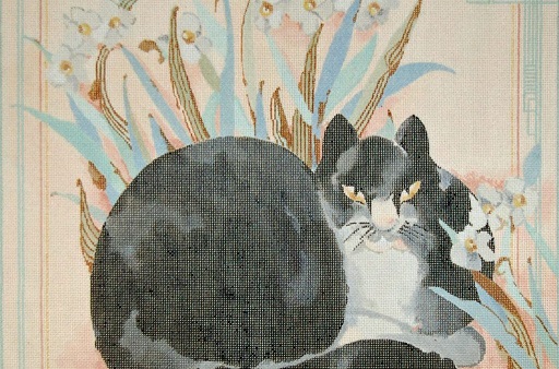 click here to view larger image of Killer the Cat / Narcissus Bulbs (hand painted canvases)