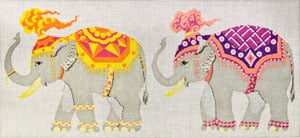 click here to view larger image of Two Friends - Elephants (hand painted canvases)