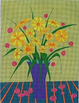 click here to view larger image of Still Life with Flowers (hand painted canvases)